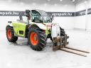 Claas Targo K70 (5514 üzemórás) Powershift 40 km/h, klíma, 2 db kanállal