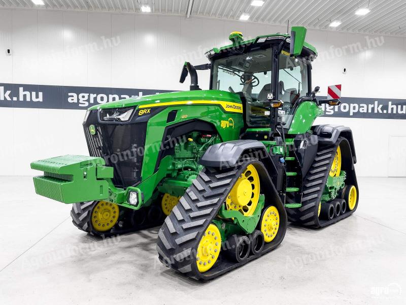 John Deere 8RX 410 (727 üzemórás) traktor, e23, SF7000 AutoTrac, 318 lit. szivattyú