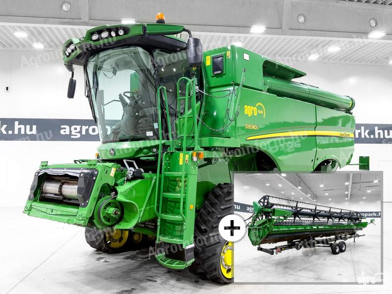 John Deere S690i (1899/3059 üzemórás) kombájn, hevederes, AT ready, Harvest Monitor, központizsírzás