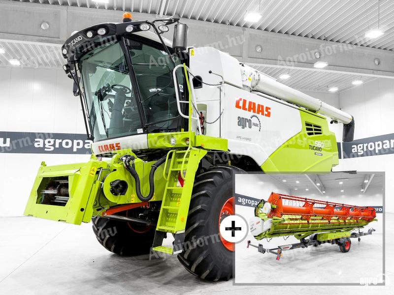 Claas Tucano 560 APS Montana (875/1211 üzemórás) V770 Vario GPS Autopilot, CEMOS