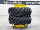 ÚJ ikerkerék szett CEAT 710/75R42 gumizással. 23x42-es ikerfelni 350 mm-es távtartóval, 12 db szerelékkel és új CEAT gumiabroncsok