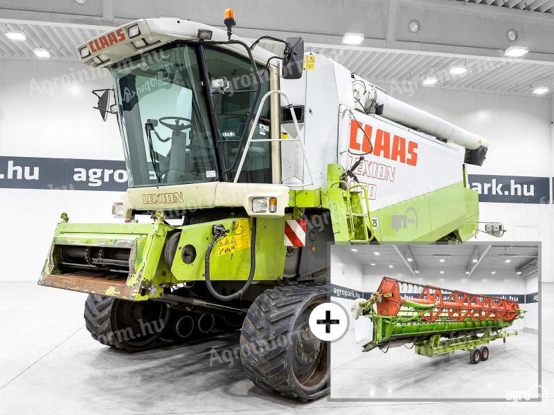 Claas Lexion 460TT 4WD (4293/7458 üzemórás) kombájn, V660, 3D, Mercedes motor