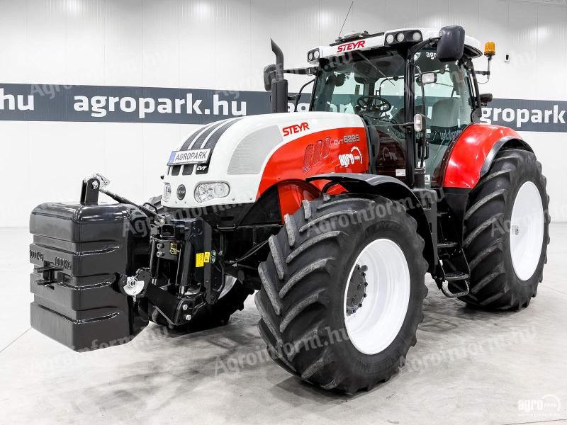Steyr 6225 CVT (4691 üzemórás) rug. híd és fülke, TOPCON aut. kormányzás