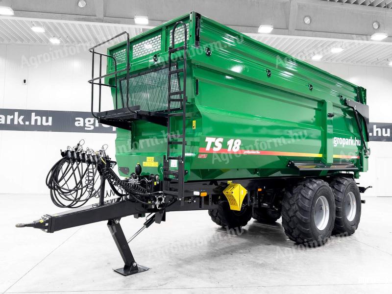 ÚJ Metaltech TS 18 31 m3-es, 18.000 kg teherbírású teknős pótkocsi