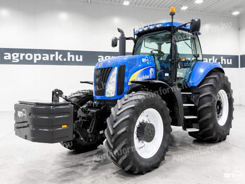 New Holland T8050 (5803 üzemórás) UltraCommand Powershift 19/4 50 km/h, légfék, 5 pár ESCV, fronthidraulika