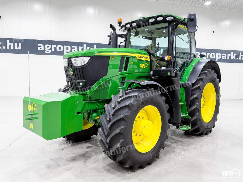 John Deere 6R 215 (967 üzemórás) traktor, AutoQuad 50 km/h, AutoTrac ready, 5 pár hidr. 