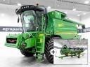 John Deere W650 (1949/2860 üzemórás) 6 ládás, 622R 6,7 m asztal kocsival, 800/65R32 első gumizás, ATU300 AutoTrac, 11.000 literes magtartály