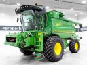 John Deere W650 (1949/2860 üzemórás) 6 ládás, 622R 6,7 m asztal kocsival, 800/65R32 első gumizás, ATU300 AutoTrac, 11.000 literes magtartály