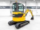 ÚJ Lovol FR26F-u minikotró, forgókotró, 2+3 év garancia, japán motor és hajtás, zéró far kilengéses