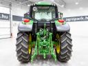 John Deere 6120M (7218 üzemórás) traktor, AutoQuad 24/24-es váltóval és John Deer 623R gyári homlokrakodóval és állítható felnikkel