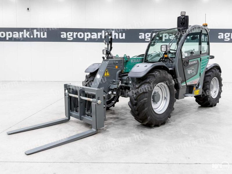 ÚJ Kramer KT407 teleszkópos rakodó, 40 km/h, új gép, pályázható, légfékkel, 16 t vontathatóság