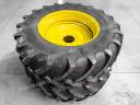 Állítható kerék szett  420/85R28 és 520/85R38 gumizással. John Deere 6 hengeres traktorokhoz, John Deere gyári állítható felnivel