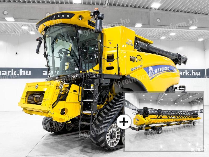 New Holland CR10.90 SmartTrax (1083/1485 üzemórás) 12,5 m-es Varifeed asztal, RTK aut. kormányzás, hevederes járószerkezet