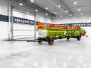 Claas Vario 1080 (V1080) 10,8 m Vario gabona vágóasztal forgózsámolyos szállítókocsival, 2 repcekaszával