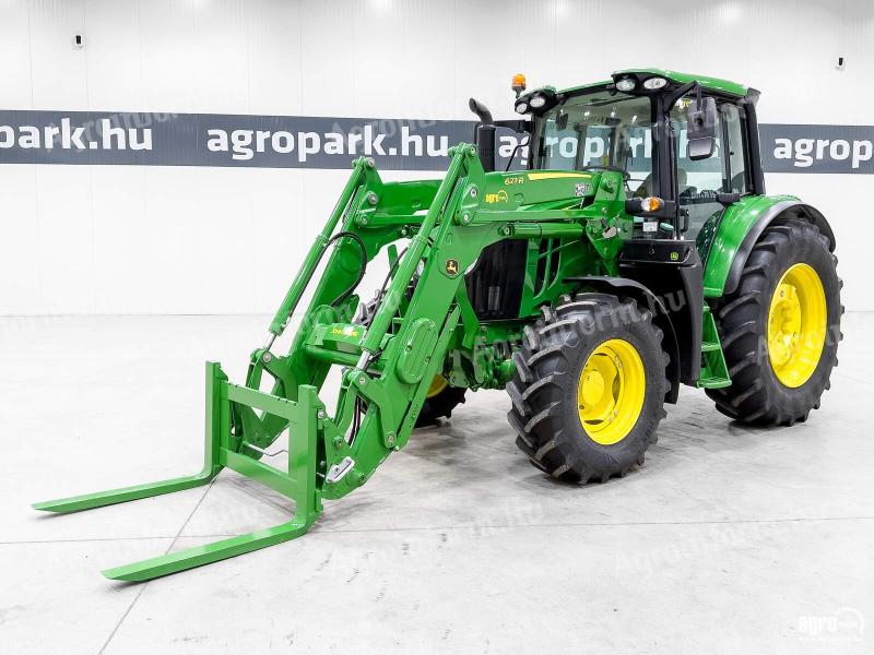 John Deere 6120M (2778 üzemórás) AutoQuad, TLS, full RTK, JD 623R rakodóval, légfékkel