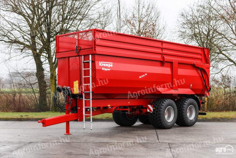 ÚJ Krampe Big Body 790 Carrier (BB 790) 22 tonna teherbírás, 37,5 m3, 60 cm-es magasítóval, Made in Germany, prémium pótkocsi