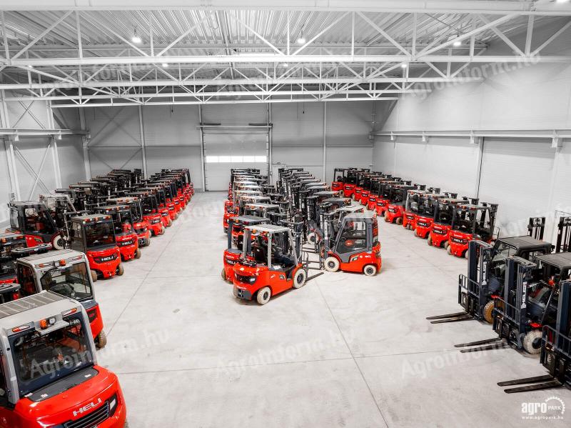 ÚJ HELI 1,6 tonnás Li-ion elektromos targonca 4,7 méteres emeléssel háromtámaszú lítium-ionos elektromos targonca, 1600 kg teherbírás, triplex, 4,7 m emelés, 14 km/h