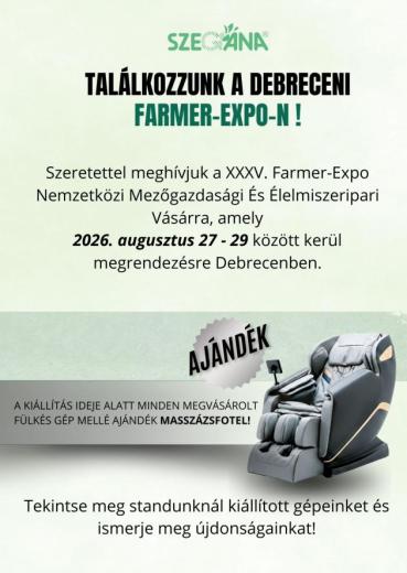 Találkozzunk a 35. Debreceni Farmer Expo-n!