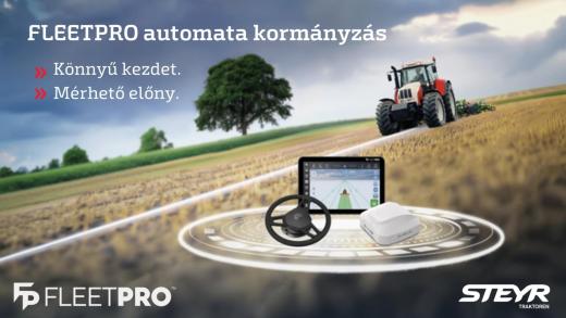 Hatékonyabb mezőgazdasági munka FleetPro automata kormányzással - könnyű kezdet, mérhető előny Hatékonyabb mezőgazdasági munka FleetPro automata kormányzással - könnyű kezdet, mérhető előny